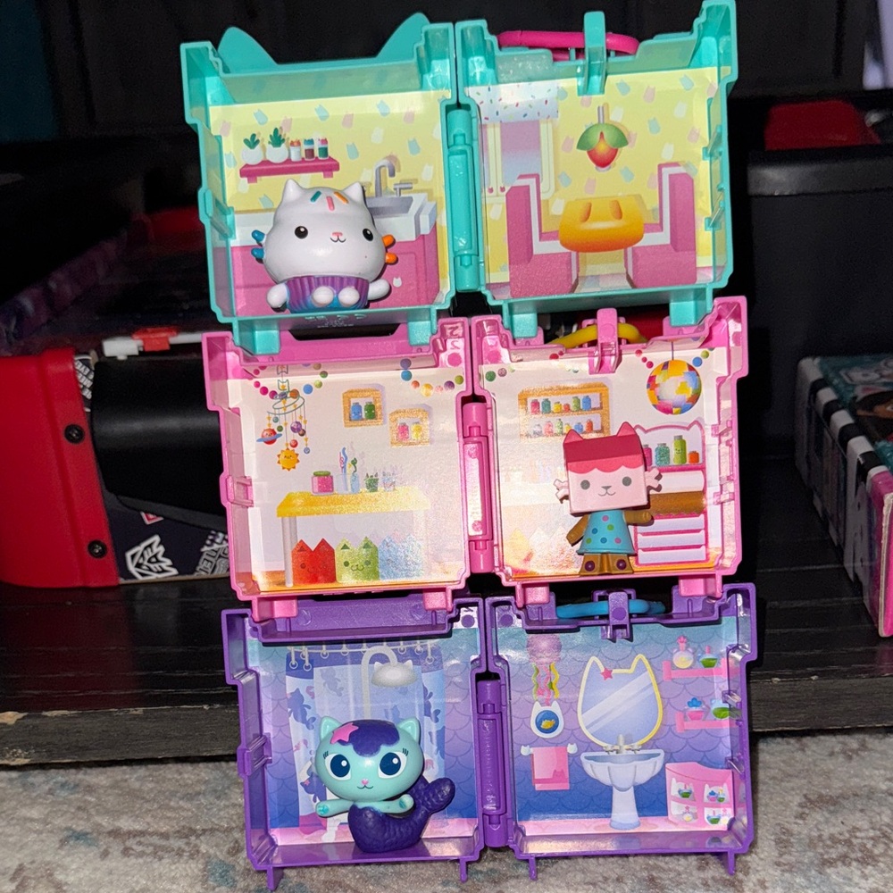 Gabby's Dollhouse, 3 Clip-On Playsets